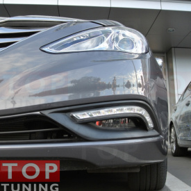 Дневные ходовые огни DRL на Hyundai Sonata 6 (YF)