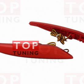 Светодиодные вставки в задний бампер RedV1 на Hyundai Sonata 6 (YF)