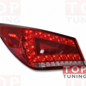 Задние тюнинг-фонари Red на Hyundai Sonata 6 (YF)