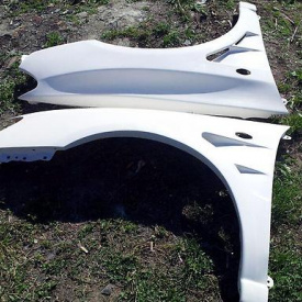 Крылья с жабрами и расширением ChargeSpeed на Mitsubishi Lancer Evolution 7,8,9 (VII, VIII, IX)