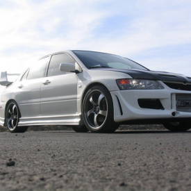 Пороги VeilSide на Mitsubishi Lancer Evolution 7,8,9 (VII, VIII, IX)