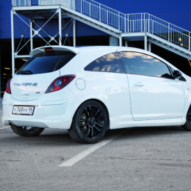 Накладка OPC Line на задний бампер Opel Corsa D