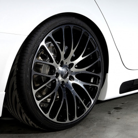 Накладки на пороги Rieger на Audi A4 B8