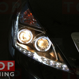 Передняя тюнинг-оптика Audi Style на Nissan Teana 2 (J32)