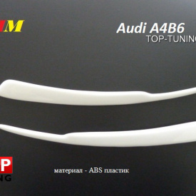 Реснички - накладки на фары на Audi A4 B6