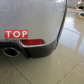 Светодиодные вставки в задний бампер RedV1 на Subaru Legacy BM, BR