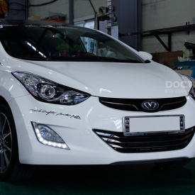 Светодиодные ходовые огни Camily Оригинал на Hyundai Elantra 5 (Avante MD)