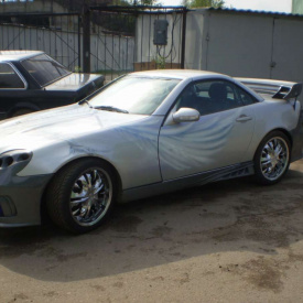 Пороги - Обвес NTC на Mercedes SLK R170