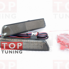 Светодиодные вставки в задний бампер TITANIUM FX-1 на Infiniti QX70 (FX35, 37, 50)