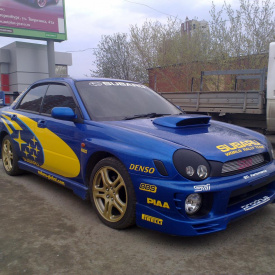 Накладка переднего бампера  ChargeSpeed на Subaru Impreza WRX GD