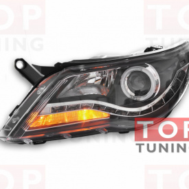 Передняя тюнинг-оптика Audi Style на VW Tiguan I