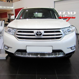 Решетка в бампер Premium на Toyota Highlander 2