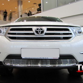 Решетка в бампер Premium на Toyota Highlander 2
