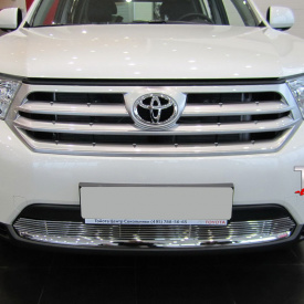 Решетка в бампер Premium на Toyota Highlander 2