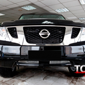 Решетки в бампер Premium на Nissan Patrol Y62