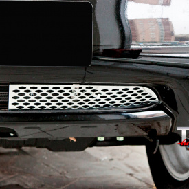 Решетки в бампер Premium на Nissan Patrol Y62