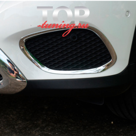 Накладки на воздухозаборники переднего бампера Epic на Mercedes GLC X253