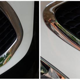 Накладки на воздухозаборники переднего бампера Epic на Mercedes GLC X253