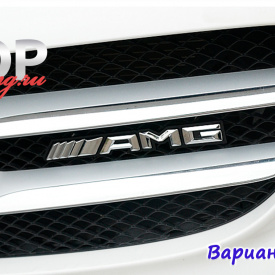 Шильдик в решетку радиатора AMG на Mercedes