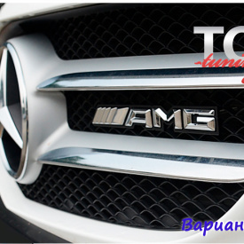 Шильдик в решетку радиатора AMG на Mercedes