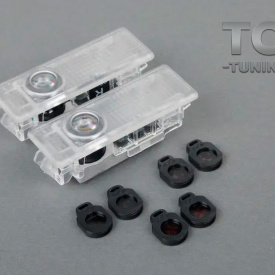 Проекторы логотипа в двери MINI