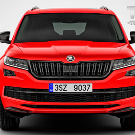 Оригинальная черная накладка решетки радиатора Kodiaq