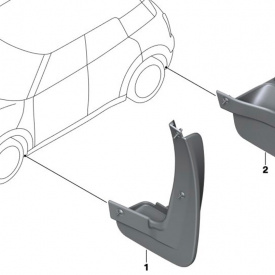 Оригинальные брызговики Mini Countryman F60