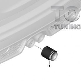 Карбоновые насадки глушителя JCW для MINI