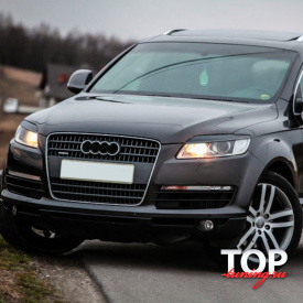 Реснички - накладки на фары на Audi Q7