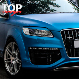 Реснички - накладки на фары на Audi Q7