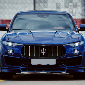 Юбка + накладки на передний бампер Renegade для Maserati Levante