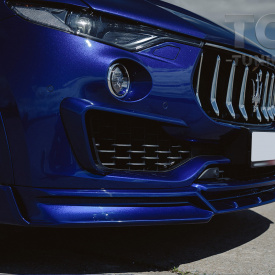 Юбка + накладки на передний бампер Renegade для Maserati Levante