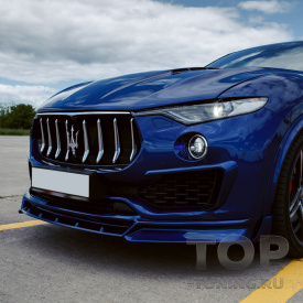 Юбка + накладки на передний бампер Renegade для Maserati Levante