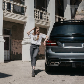 Спойлер нижний Renegade для Mercedes GL X166 