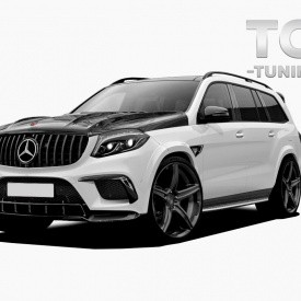 Юбка Renegade на передний бампер для Mercedes GLS X166