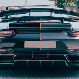 Декоративная вставка заднего бампера Venom для Porsche 911 (991)