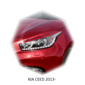 Реснички на фары для Kia Ceed 2 (рест, дорест)