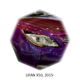 Реснички на фары для Lifan X50