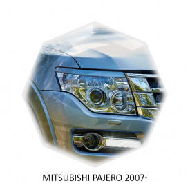 Реснички на фары Mitsubishi Pajero 4