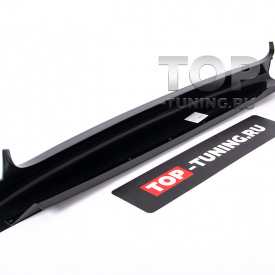 Центральная вставка XF на передний бампер Lancer 10 (дорест)