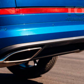 Накладка RS на задний бампер Skoda Kodiaq