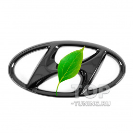 Черная эмблема в решетку радиатора для Hyundai Creta