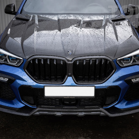 Юбка Larte GT (в сборе) на передний бампер BMW X6 G06