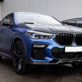 Юбка Larte GT (в сборе) на передний бампер BMW X6 G06