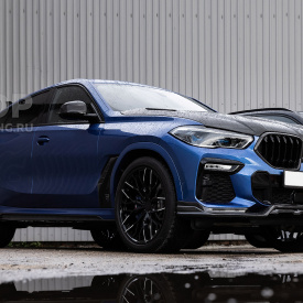 Юбка Larte GT (в сборе) на передний бампер BMW X6 G06
