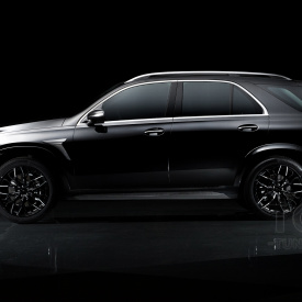 Карбоновые накладки Larte Design на пороги Mercedes GLE 