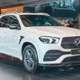 Карбоновые накладки Larte Design на пороги Mercedes GLE 