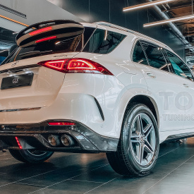 Карбоновые накладки Larte Design на пороги Mercedes GLE 