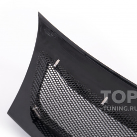 Накладка на решетку радиатора Element (дорестайлинг) на Kia Rio 3