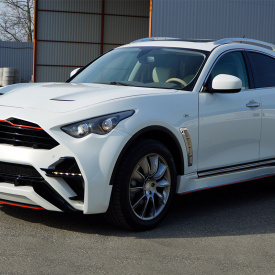 Пороги Draco SLIM на Infiniti QX70 (FX35, 37, 50)